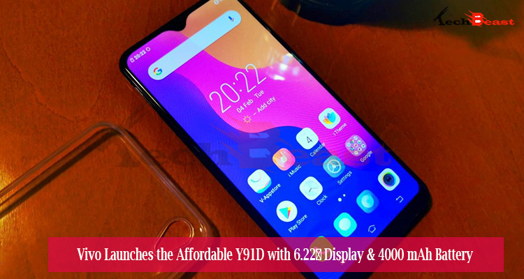 Vivo Launches the Affordable Y91D with 4000 mAh Battery