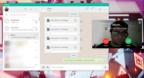 WhatsApp Pc feature of Mute Videos before Posting