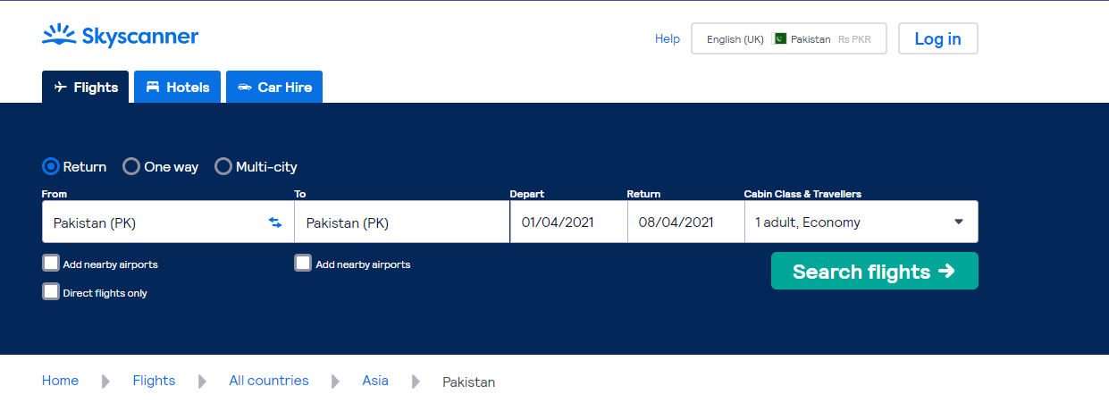 Cheap Flights to Pakistan with Skyscanner 