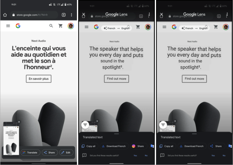 Google Lens Can Now Translates Screenshots Text Automatically On Android 11+ Devices