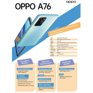 Oppo A76 best handset under 40,000 in pakistan