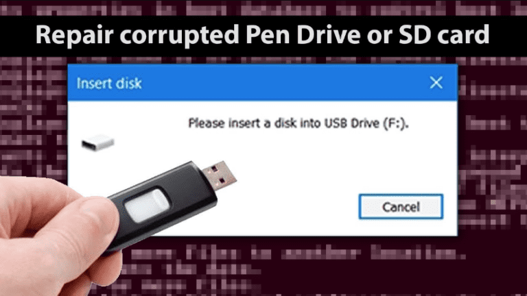 How To Recover Or Fix Corrupt USB Flash Drive?