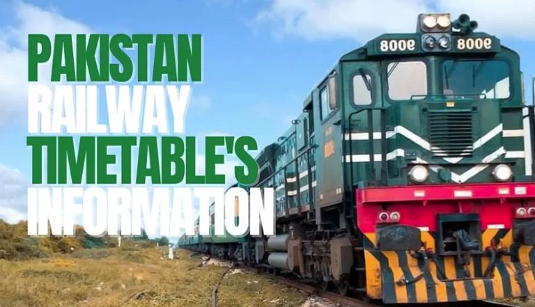 Pakistan Railway TimeTable for Winter 2023