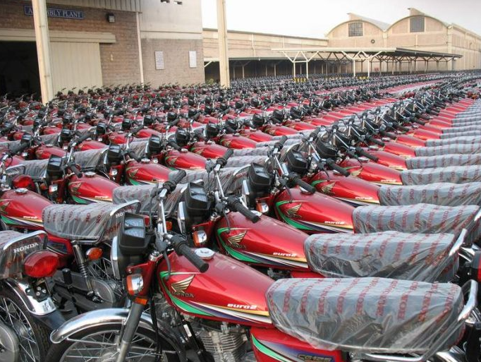 new motorbikes in Pakistan sale drop